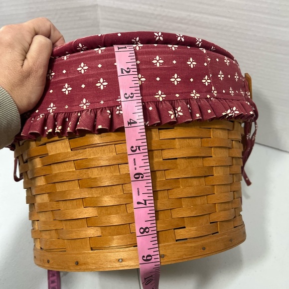VINTANGE LONGABERGER BASKETS SEWING BASKET - Picture 10 of 15